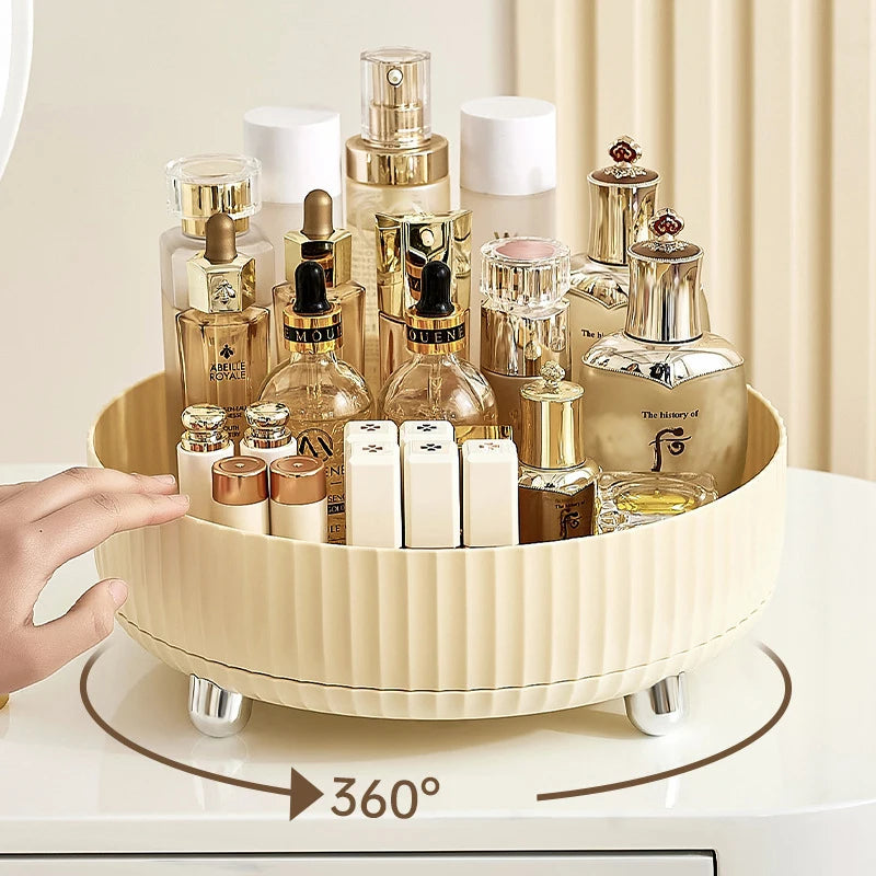 360 Degree Rotating Lazy Susan Makeup Organizer Tray