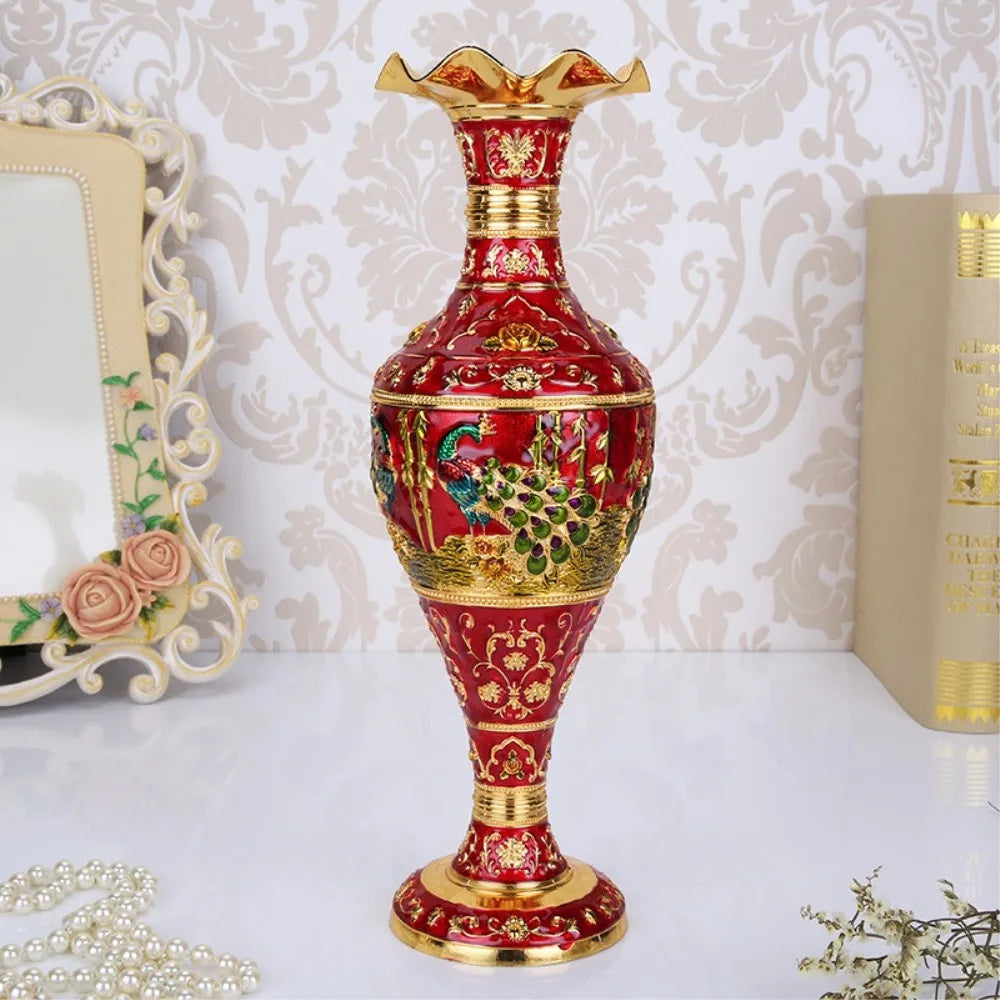Creative Zinc Alloy Metal Flower Vessel