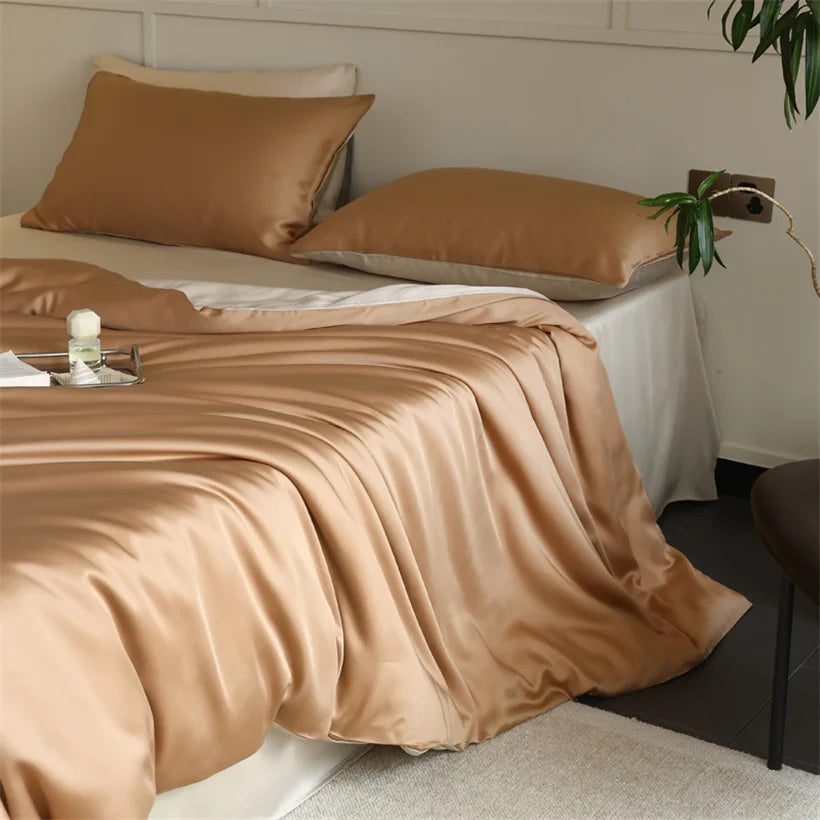 Mulberry Silk Bedding — Luxury 100% Natural Silk Duvet Set
