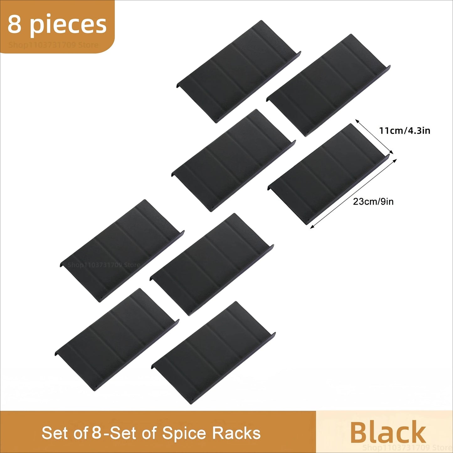 Adjustable 4 Layer Kitchen Spice Drawer Organizer