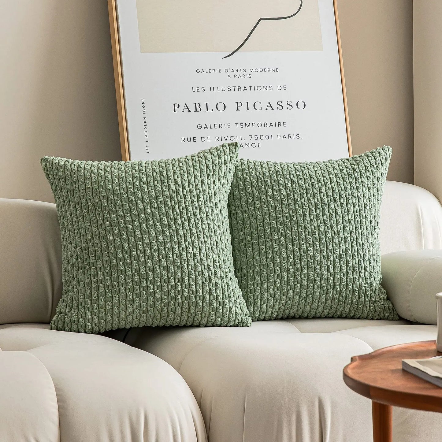 Decorative Pillow Cover — Luxury Woven Cotton Polyester Cushion