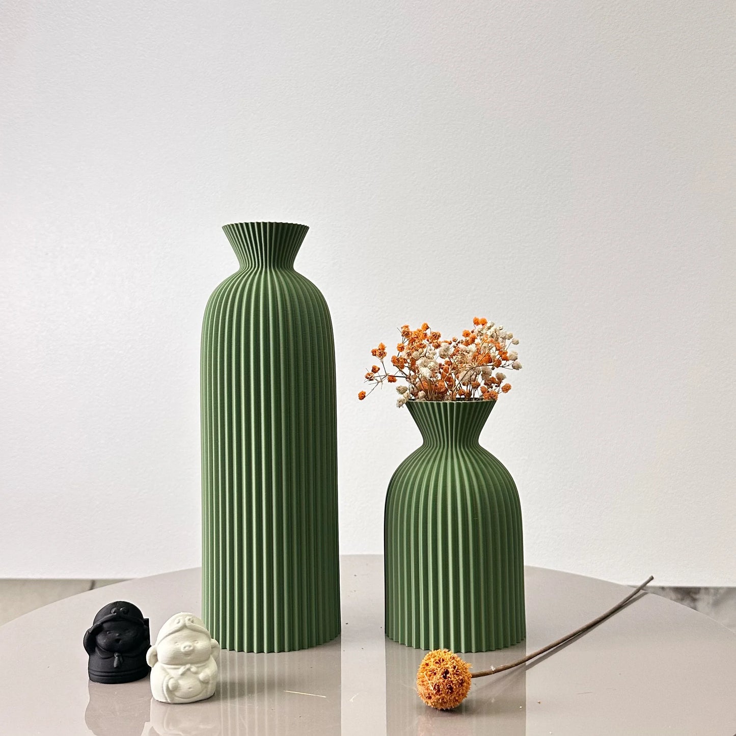 Wavy Pattern Decorative Dry Vessel Set