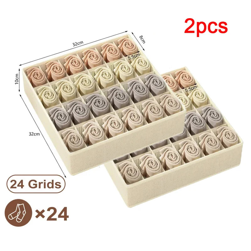 Fabric Drawer Underwear Bra Wardrobe Organizer