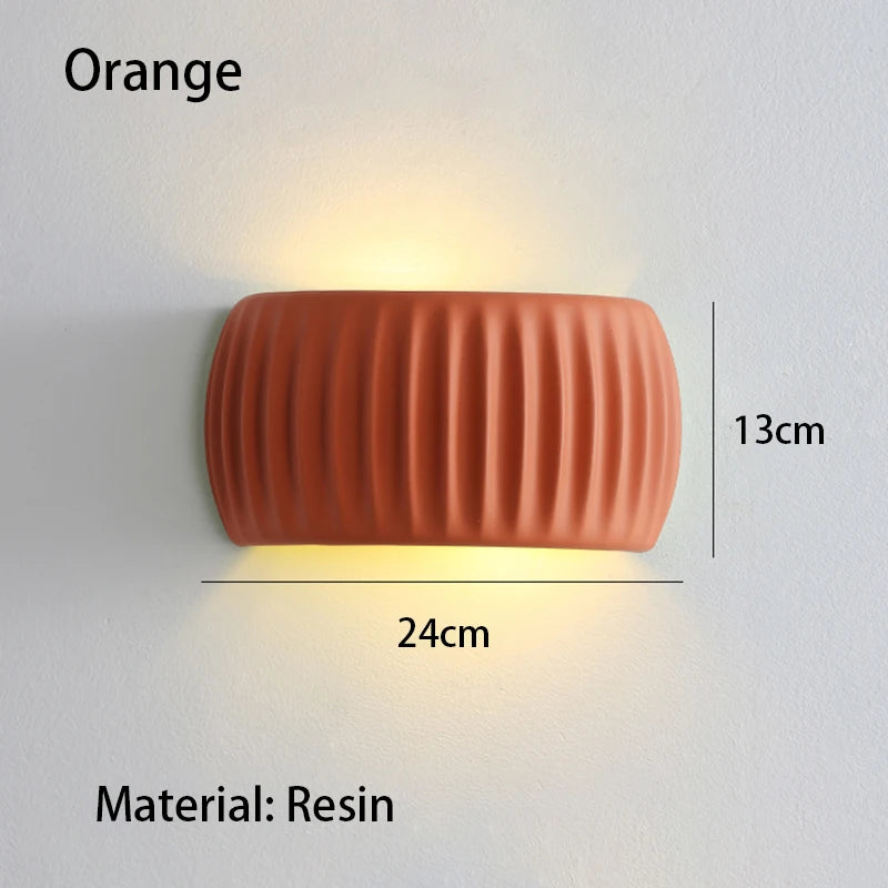 French Resin European Bedside Wall Lamp