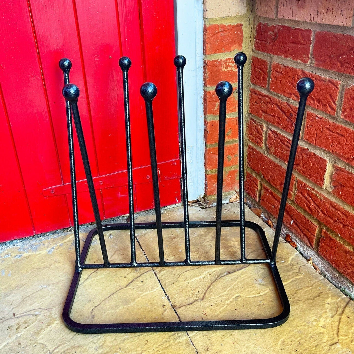Steel Boot Rack | British Made 4 Pair Outdoor Muddy Boots Organizer