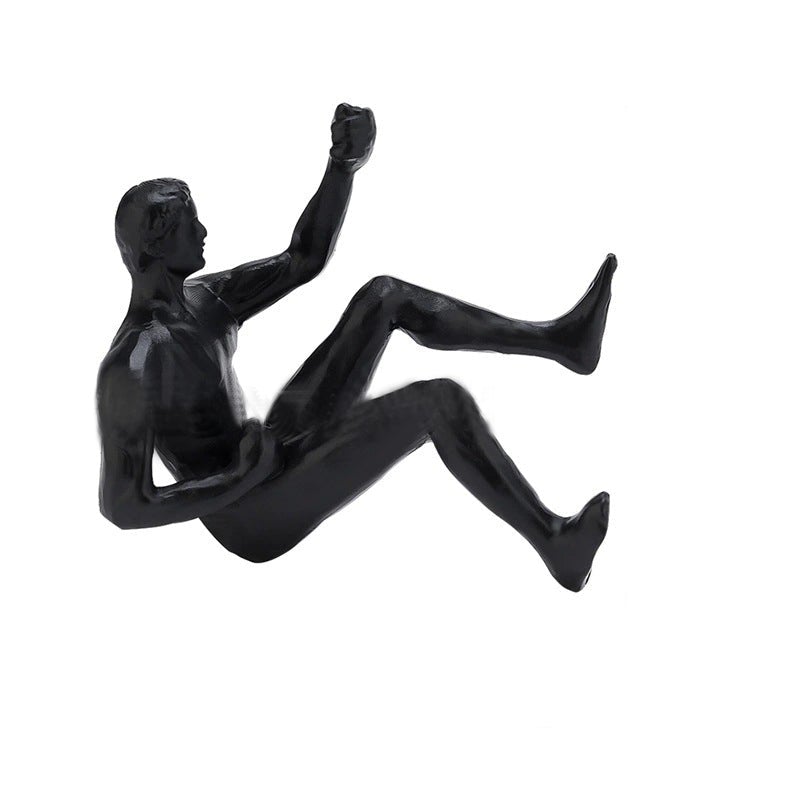 Climbing Wall Statue - 3D Resin Climbing Decor | Artistic Wall Hanging Accent