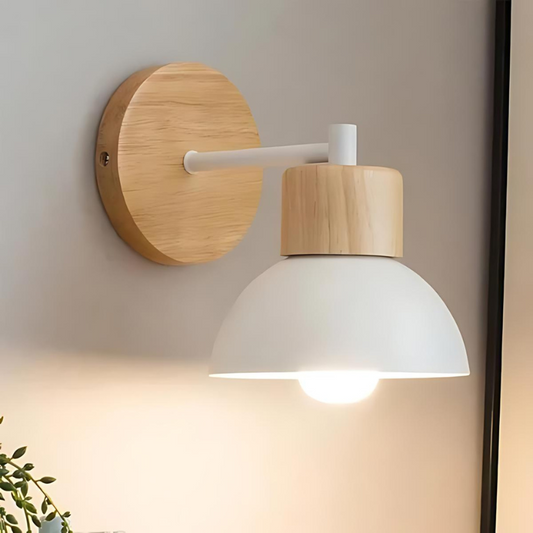 Wooden Wall Lamp – Stylish Modern Wood Light with Warm Ambient Lighting