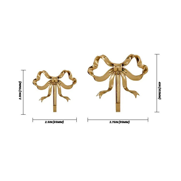 Brass Wall Hook | Decorative Metal Key Holder With Coquette Arch Design