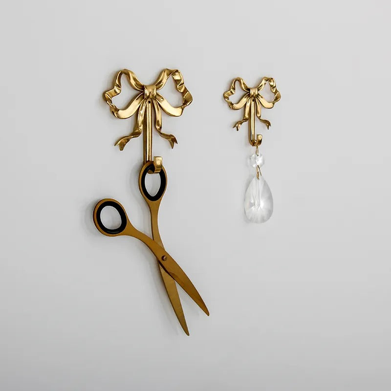 Brass Wall Hook | Decorative Metal Key Holder With Coquette Arch Design