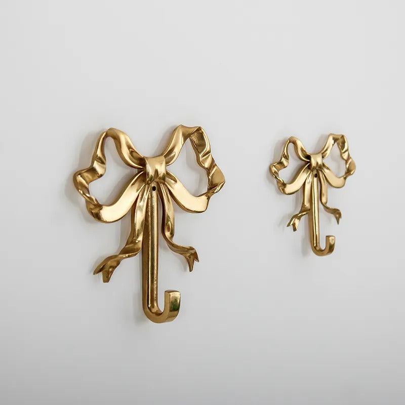 Brass Wall Hook | Decorative Metal Key Holder With Coquette Arch Design