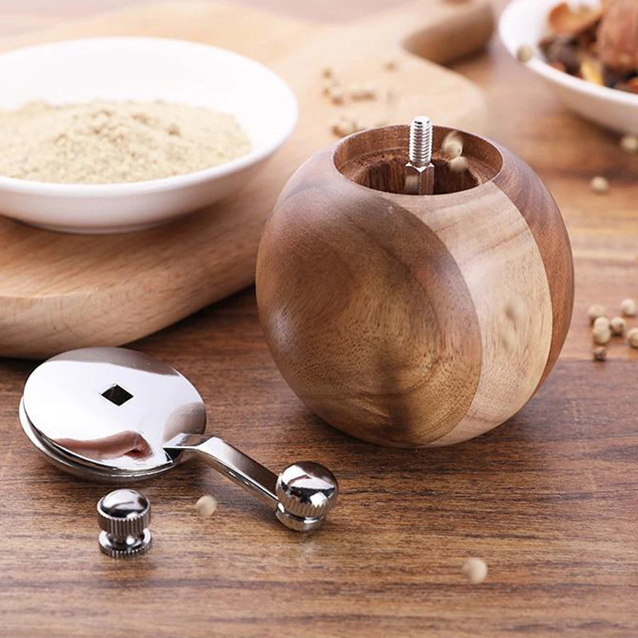 Ceramic Core Metal Crank Salt Pepper Mill Set