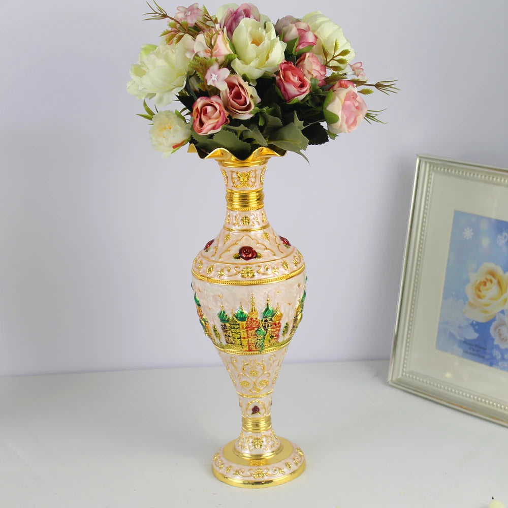 Creative Zinc Alloy Metal Flower Vessel