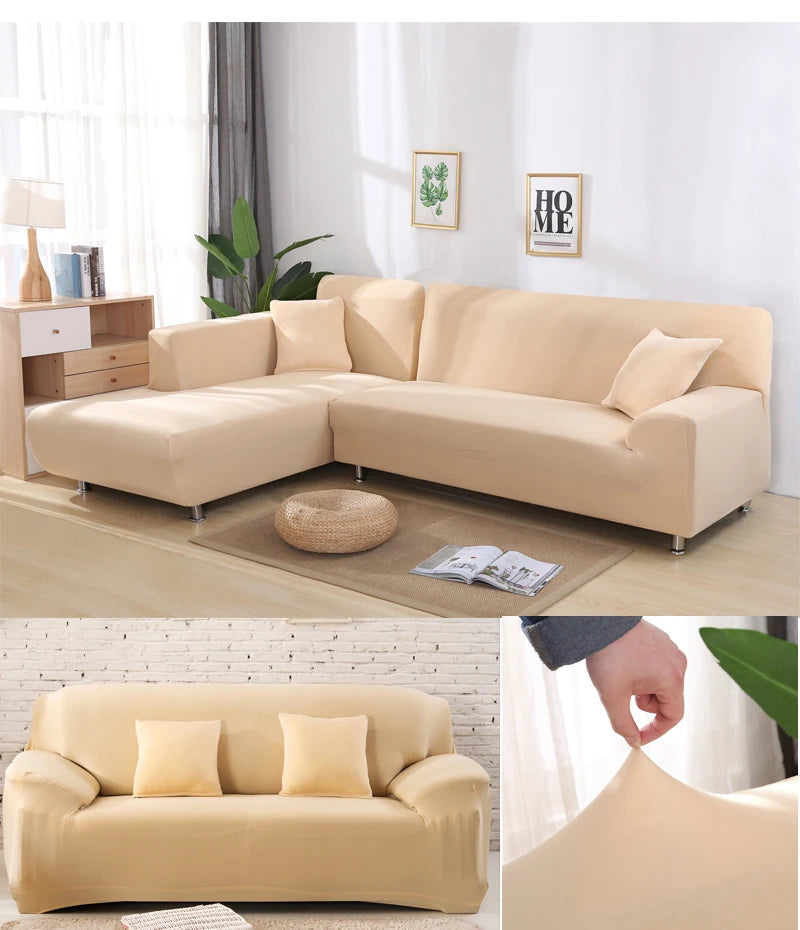 Elastic Anti-Slip L Shape Sofa Corner Slipcover