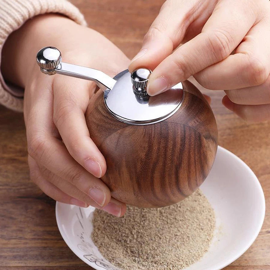 Ceramic Core Metal Crank Salt Pepper Mill Set