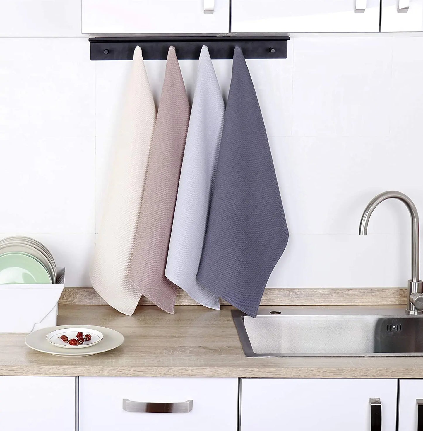 Absorbent Waffle Weave Cotton Kitchen Dish Towel