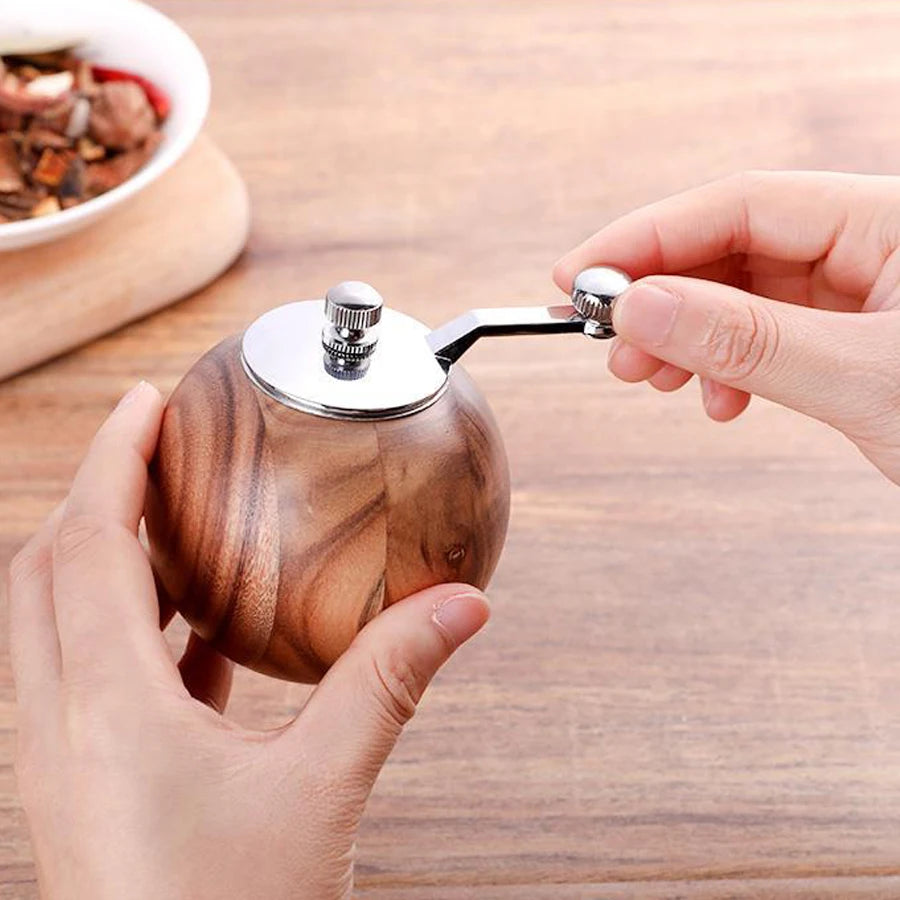 Ceramic Core Metal Crank Salt Pepper Mill Set