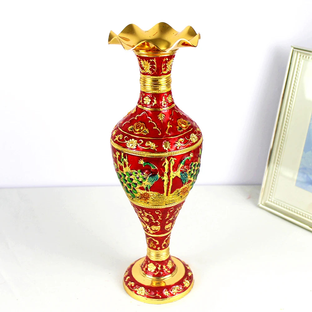 Creative Zinc Alloy Metal Flower Vessel