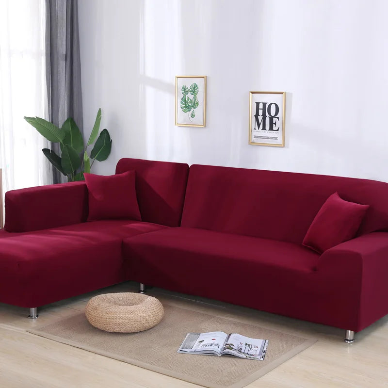 Elastic Anti-Slip L Shape Sofa Corner Slipcover