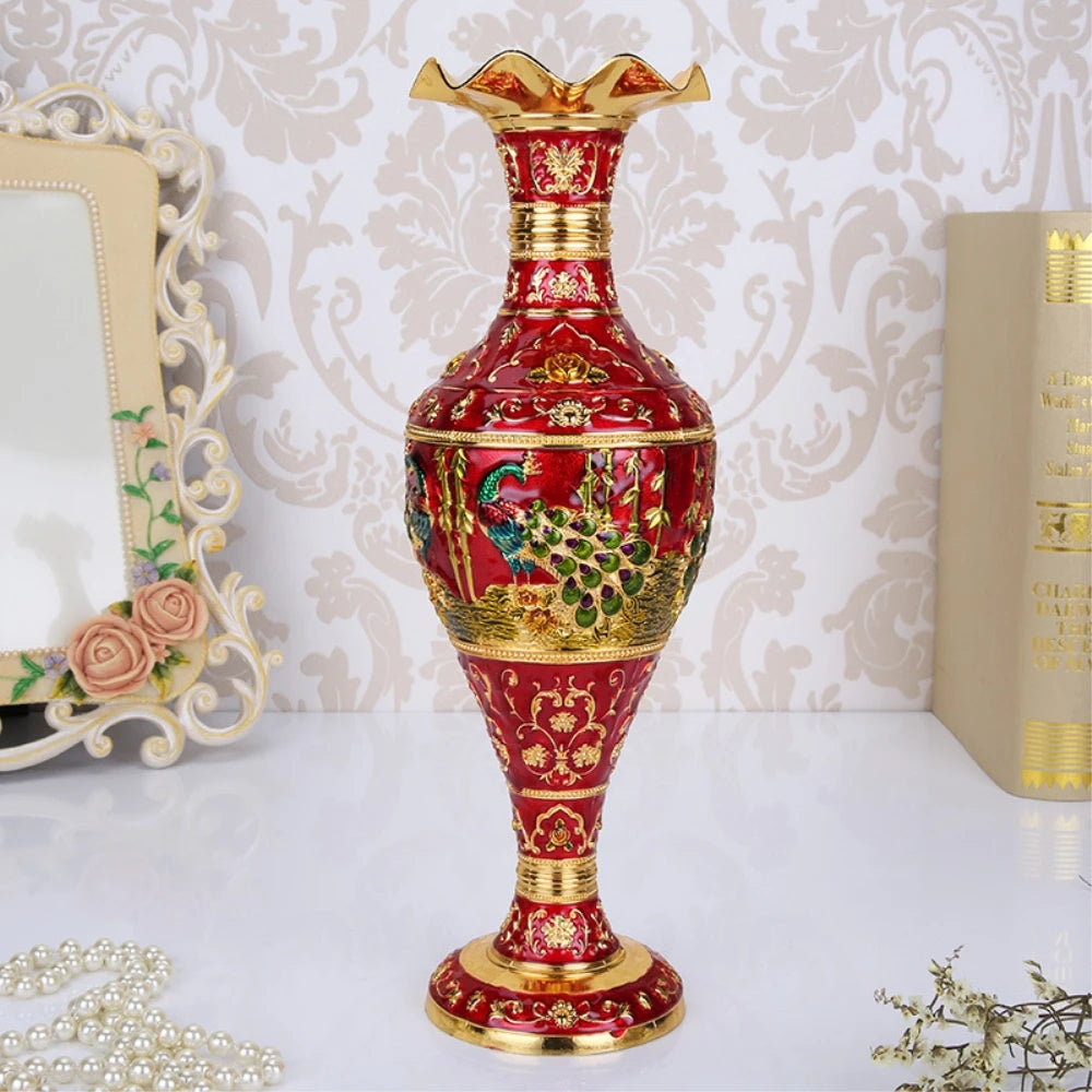 Creative Zinc Alloy Metal Flower Vessel