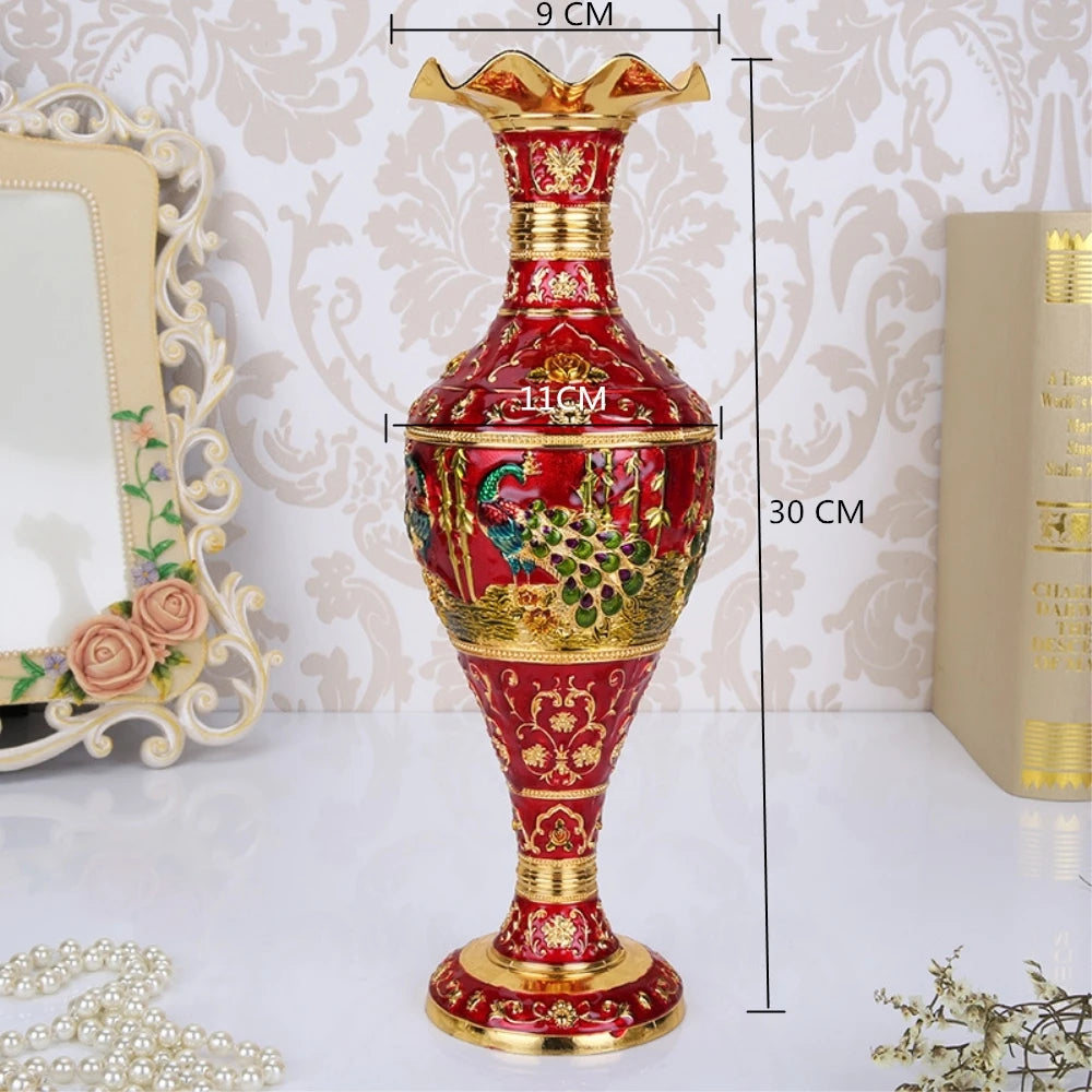 Creative Zinc Alloy Metal Flower Vessel