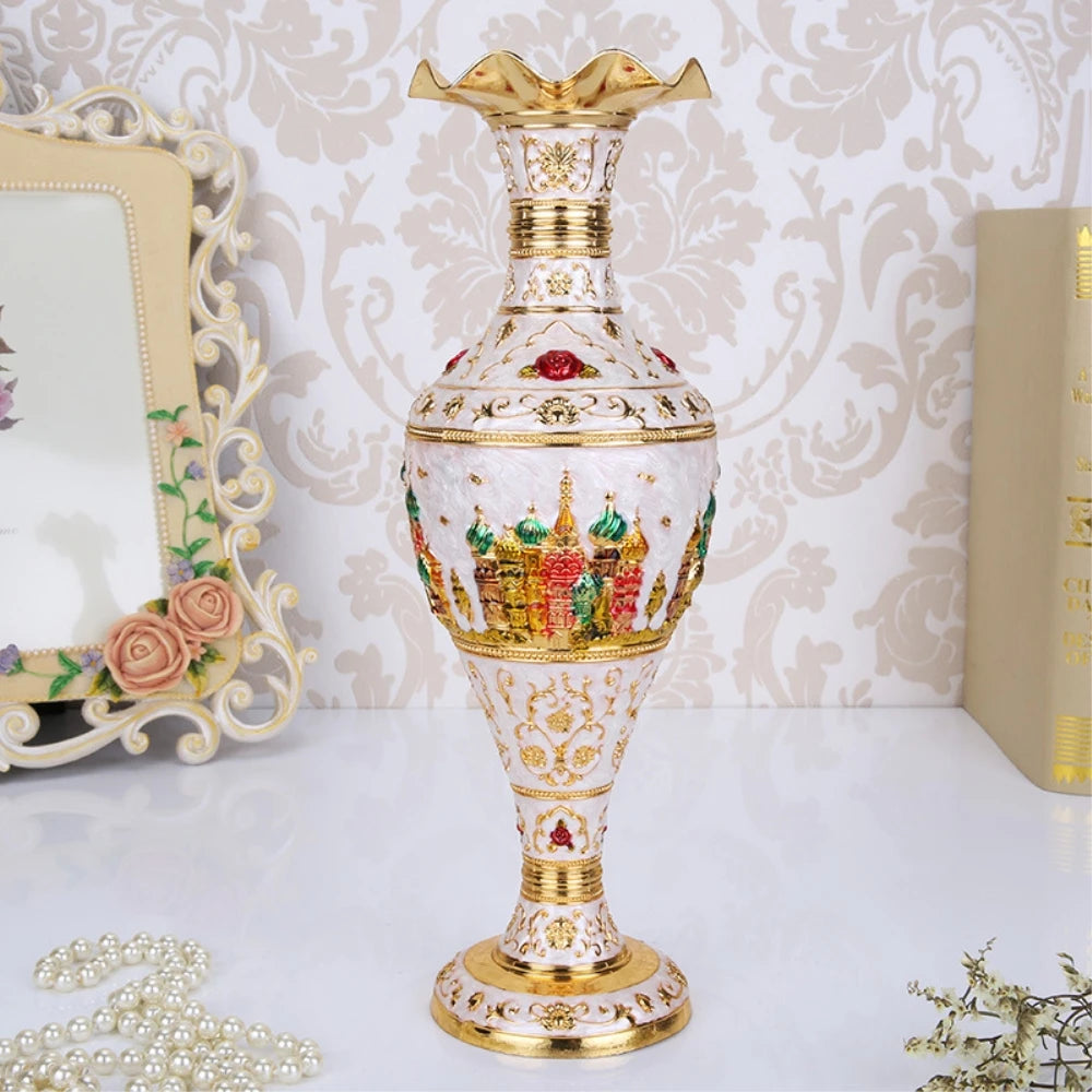 Creative Zinc Alloy Metal Flower Vessel