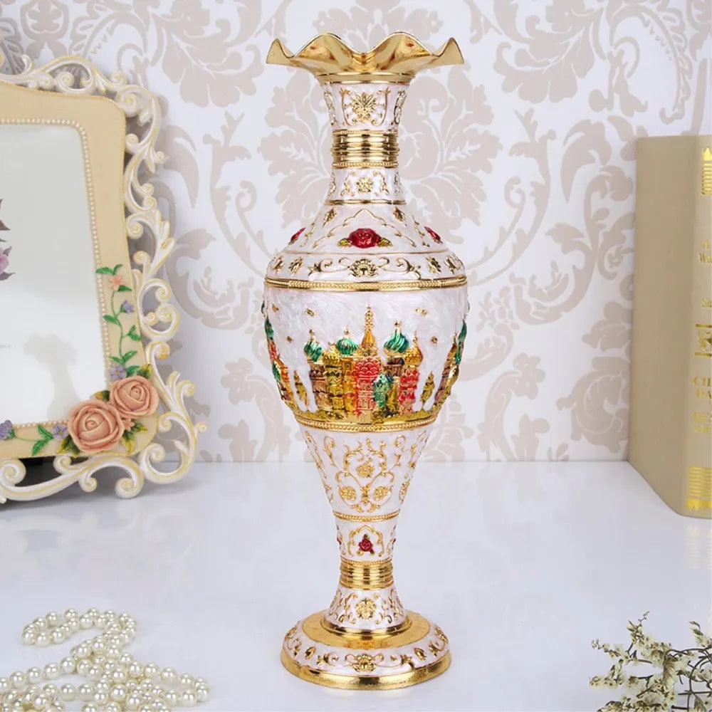 Creative Zinc Alloy Metal Flower Vessel