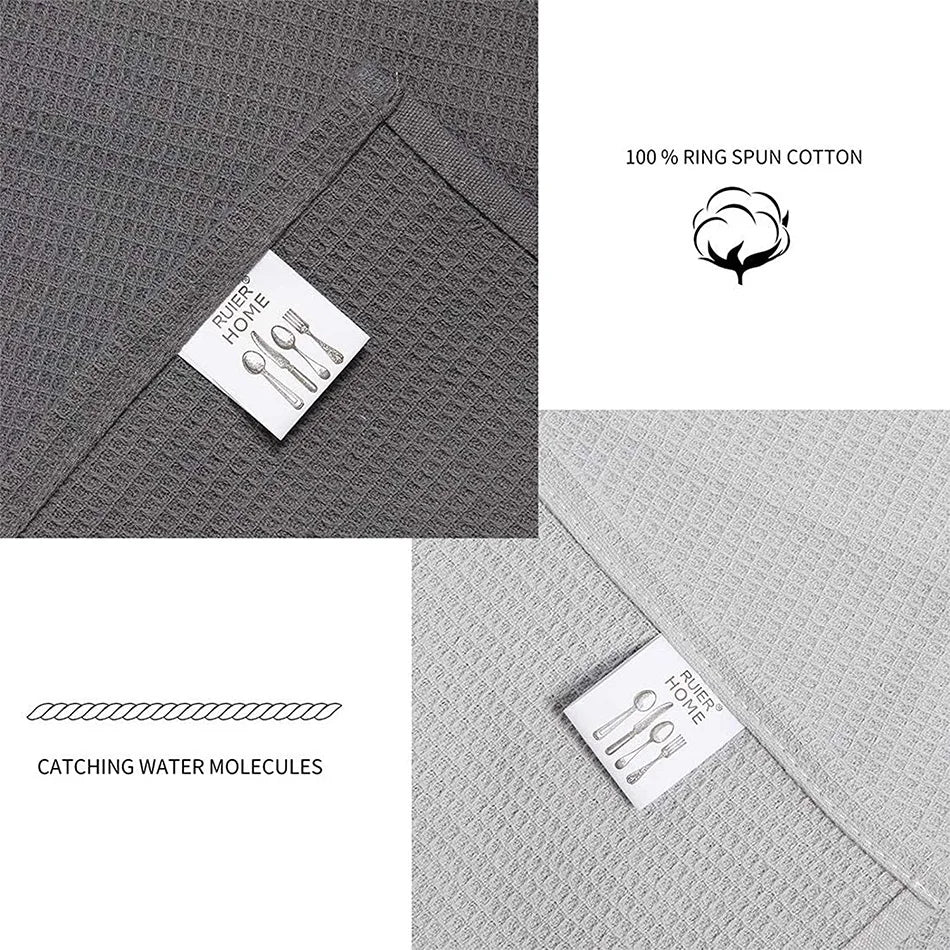 Absorbent Waffle Weave Cotton Kitchen Dish Towel