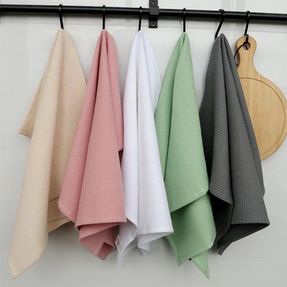 Absorbent Waffle Weave Cotton Kitchen Dish Towel