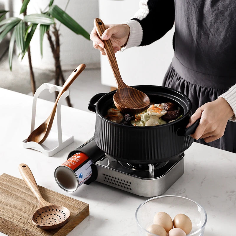Natural Teak Wood Kitchen Utensil Set