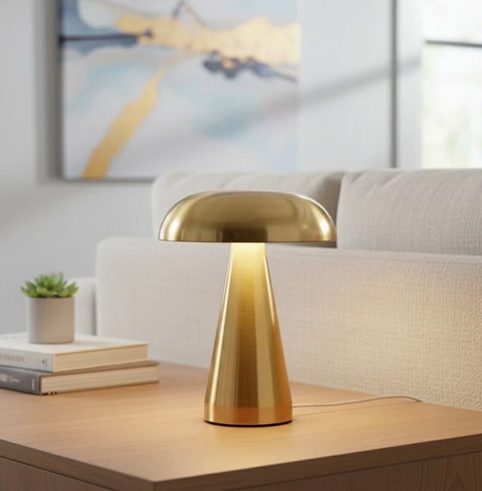 Retro Mushroom LED Touch Sensor Rechargeable Table Lamp