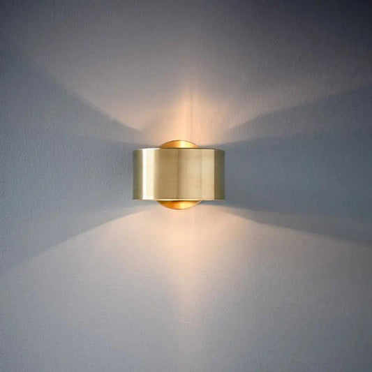 Modern Wall Lamp – Chic Black Gold LED Compatible Lighting Fixture for Living Room
