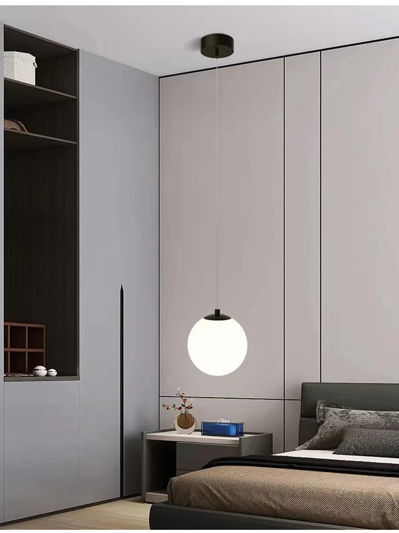 Nordic Glass Cord Pendant Lamp
