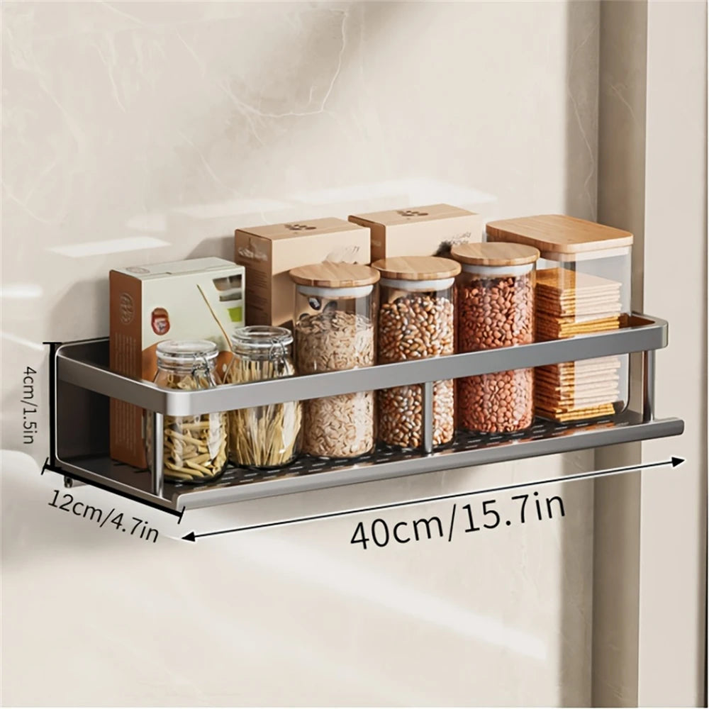 Wall Mounted Multi-Function Kitchen Seasoning Storage Rack