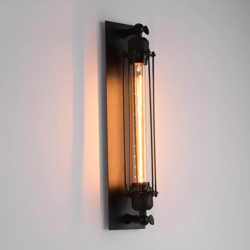 Retro Industrial Iron Loft Wall Sconce