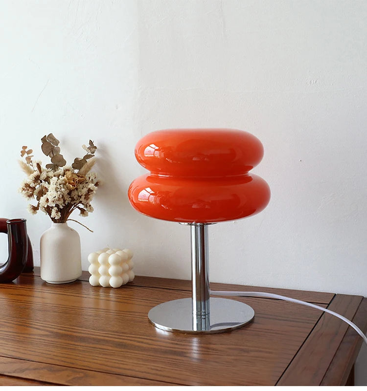Macaron Glass Trichromatic Dimmable Table Lamp