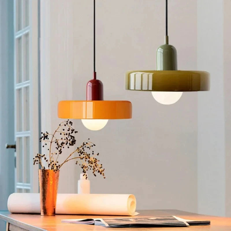 Bauhaus Nordic Glass Chandelier