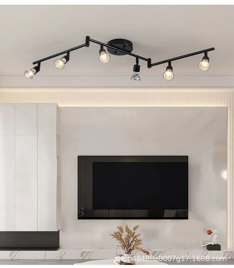 Adjustable GU10 Multi Head Ceiling Spotlight