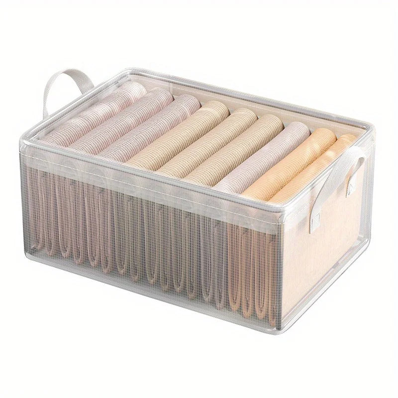 Steel Frame Transparent PVC Waterproof Storage Bin