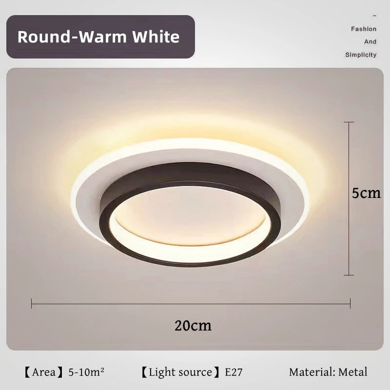 Nordic Metal Acrylic Touch Switch Ceiling Lamp