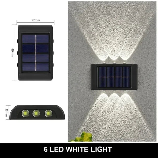 Waterproof Warm White Solar Outdoor Garden Wall Lamp