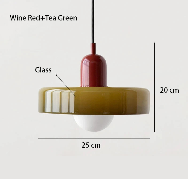 Bauhaus Nordic Glass Chandelier