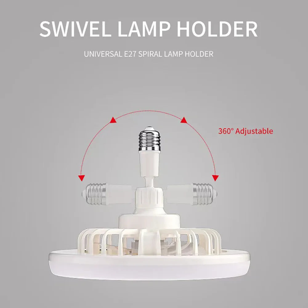 Rotatable Ceiling Fan — Quiet, Energy Efficient 3in1 LED Light