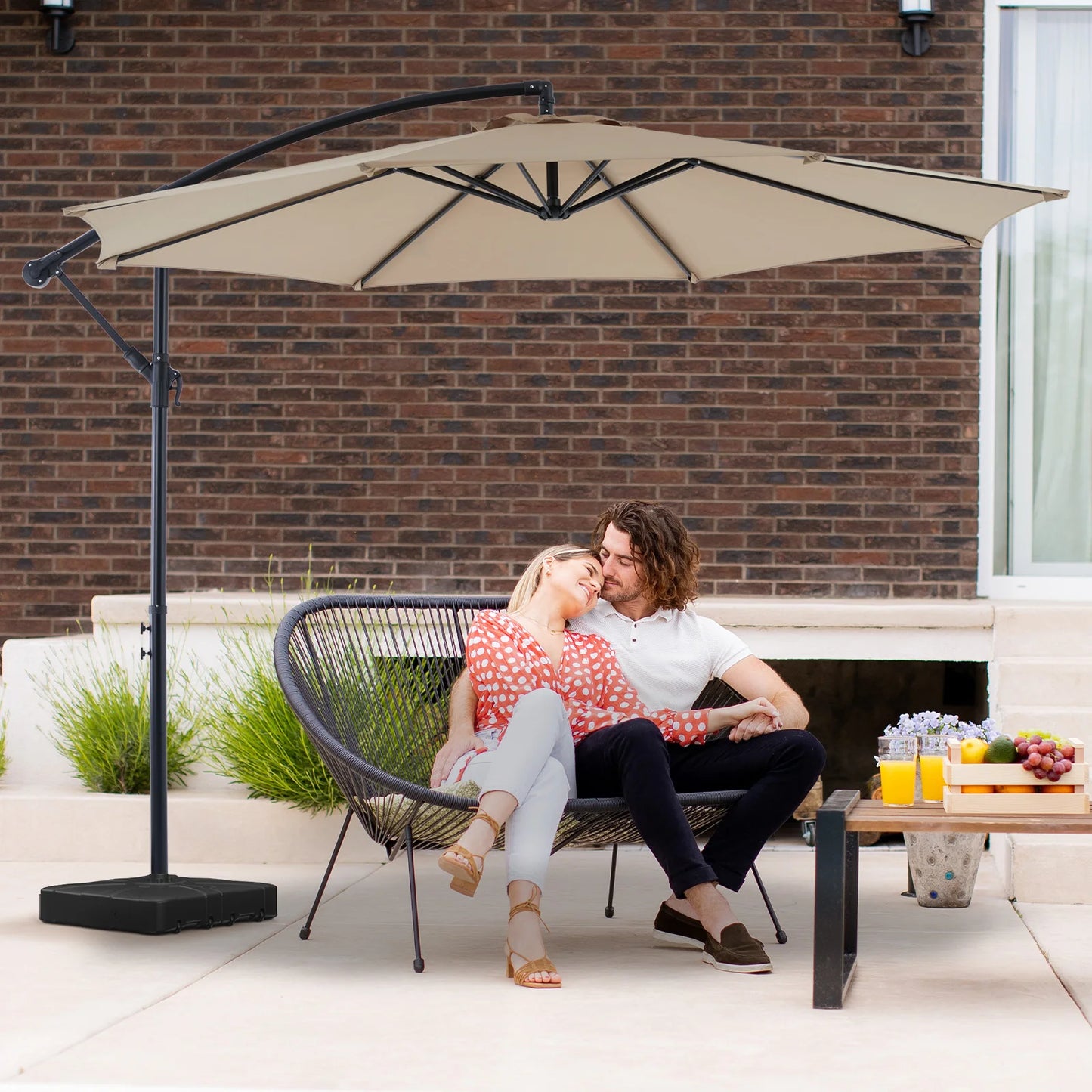 Garden Parasol — UV Protection & Adjustable Tilt