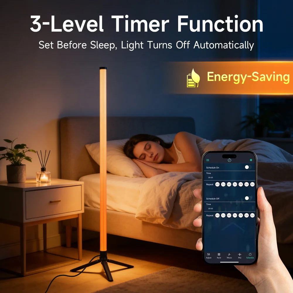 Dimmable USB Gooseneck Floor Lamp