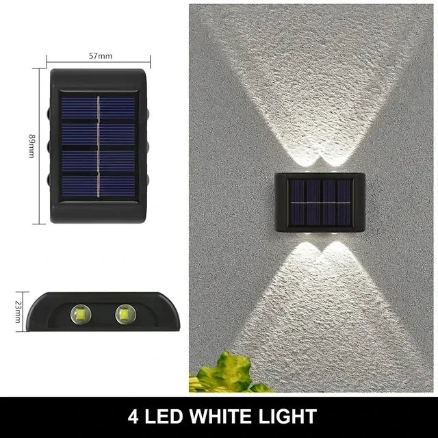 Waterproof Warm White Solar Outdoor Garden Wall Lamp