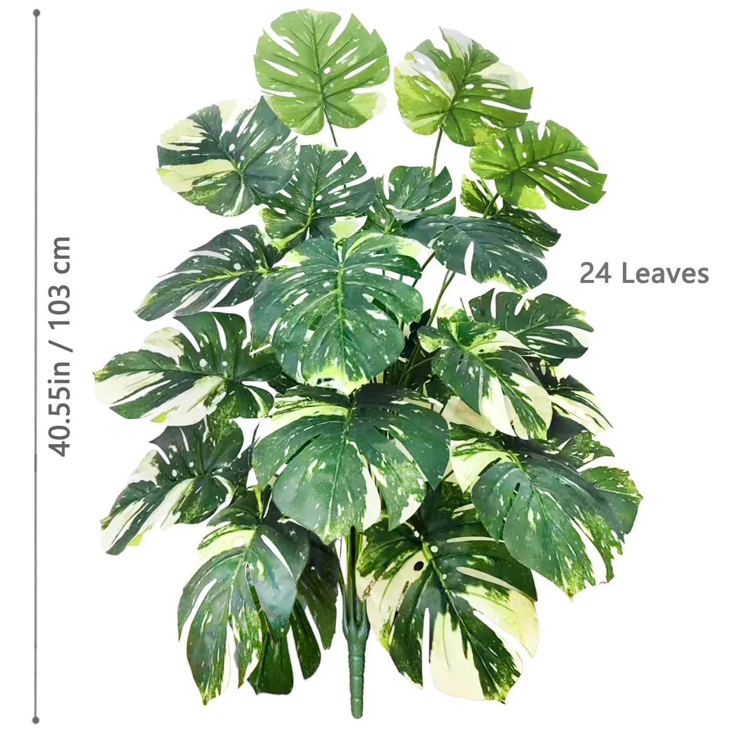 Silk Artificial Monstera Pothos Leaf Indoor Plant