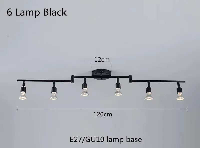 Adjustable GU10 Multi Head Ceiling Spotlight