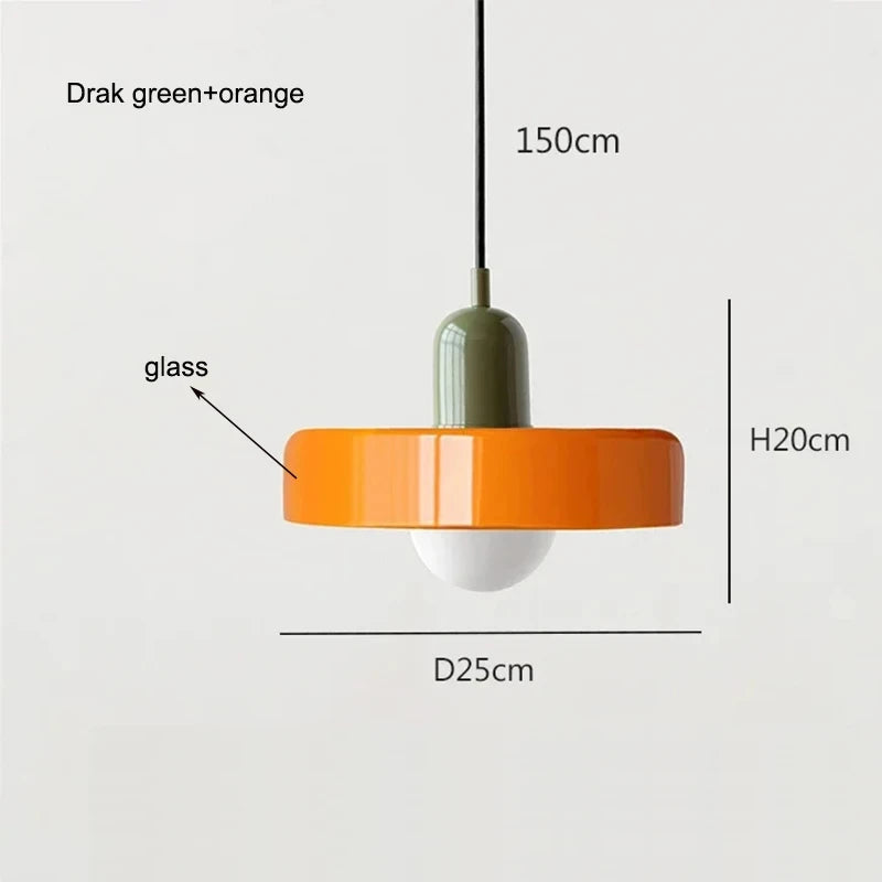 Bauhaus Nordic Glass Chandelier