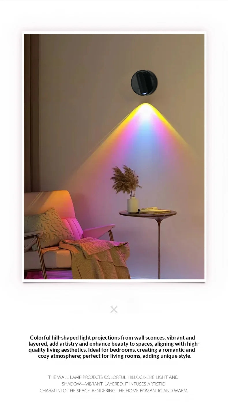 Magnetic Base USB Rechargeable Cordless Dimmable Wall Lamp