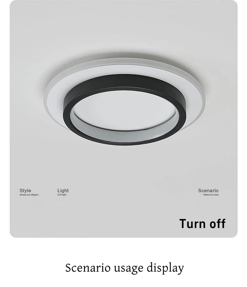 Nordic Metal Acrylic Touch Switch Ceiling Lamp